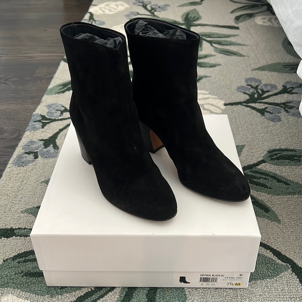 Vince Dryden Black Suede Boot